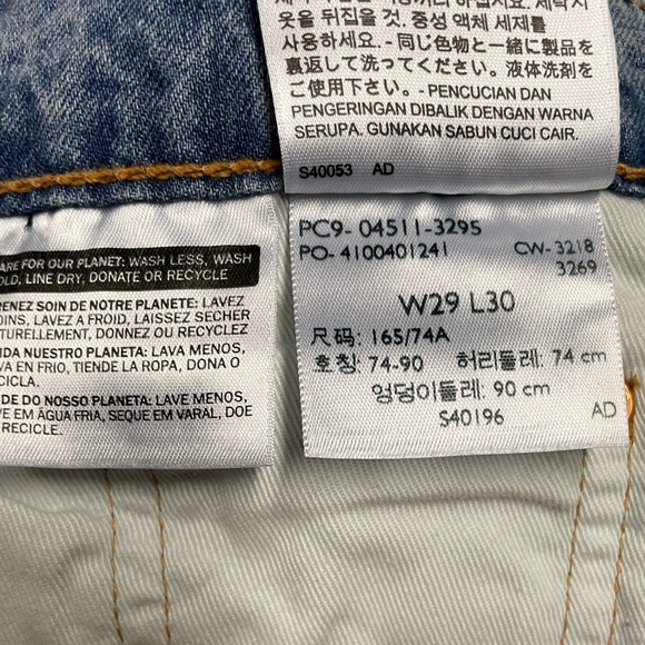 Levi’s premium denim 511 jeans men’s 29/30 light wash performance bootcut/slim - Picture 13 of 13